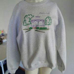 Handmade embroidered sweatshirt